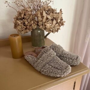Free People Fuzzy Slide Shoes Size 40